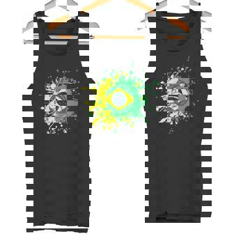 ブラジルの旗が付いたブラジルのバレーボール タンクトップ - Kawaiitshirt