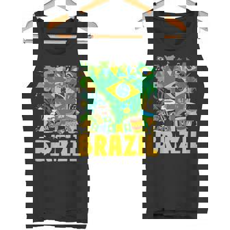 ブラジル国旗衣装のアイデア ブラジル&ブラジルの国旗 タンクトップ - Kawaiitshirt