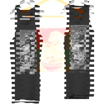 ブロントサウルス Brontosaurus Dinosaur Ramen Japanese Noodles Tank Top | Mazezy