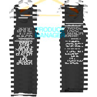 プロデュースマネージャー 食料品店スーパーバイザー タンクトップ - Kawaiitshirt