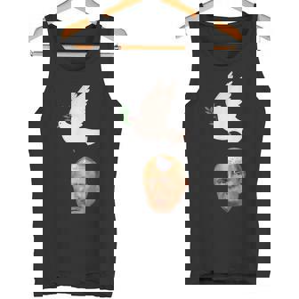 プーチンの頭に平和の鳩の糞、世界は平和を望んでいる タンクトップ - Kawaiitshirt