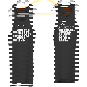 ヘッドホン No Music No Life Music Lover タンクトップ - Kawaiitshirt