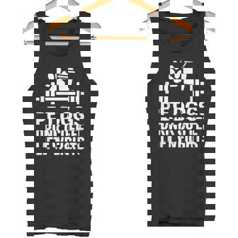 ペット 犬 ドリンク コーヒー リフト ウェイト 面白い ジム ワークアウト タンクトップ - Kawaiitshirt