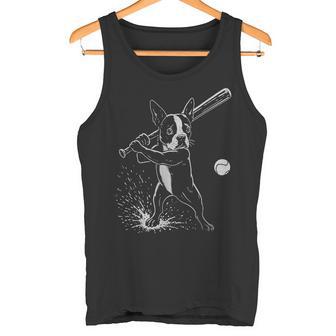 ボストンテリア 野球 スポーツ 犬好き タンクトップ - Kawaiitshirt