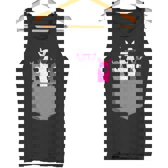 ポケット、アルパカ、ラマのアルパカ。 タンクトップ - Kawaiitshirt