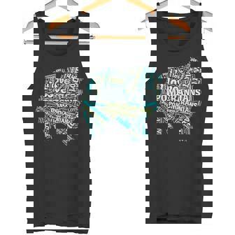 ポメラニアンが大好き-Word Cloud Pomeranians 犬ティー A タンクトップ - Kawaiitshirt