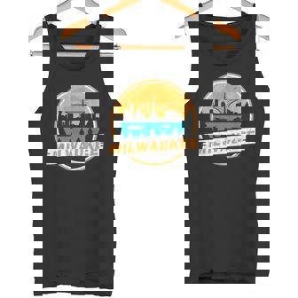 ミルウォーキー スカイライン ランドマーク ミルウォーキー ベイ ヴィンテージ タンクトップ - Kawaiitshirt