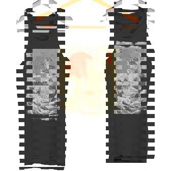 メインクーン 猫 ヴィンテージ ラーメン 和麺 タンクトップ - Kawaiitshirt