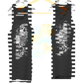 モルモット ハウリング トゥ ザ ムーン ミーム 面白い 90年代 モルモット 長袖tシャツ タンクトップ - Kawaiitshirt