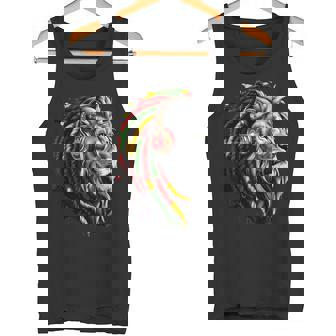 ラスタレゲエミュージックヘッドフォンジャマイカンルーツプライドライオン タンクトップ - Kawaiitshirt