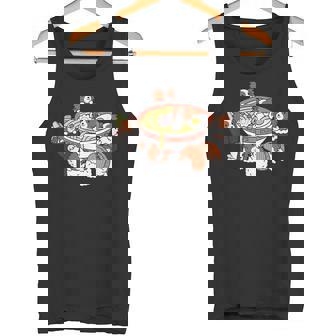 ラーメン寿司パピヨン犬 タンクトップ - Kawaiitshirt