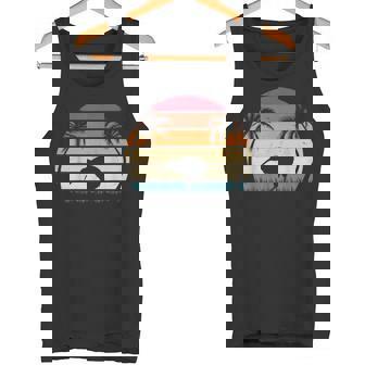 レトロ キウイバード サンセット キウイ鳥 ニュージーランド キウイ鳥 タンクトップ - Kawaiitshirt