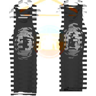 レトロなビンテージ デザイン レスラー相撲 タンクトップ - Kawaiitshirt