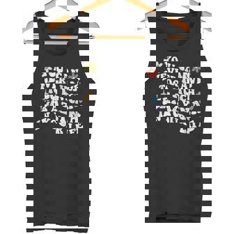 レトログルーヴィーなあなたは、決してあまりにも多くのgrazynaを持つことはできません タンクトップ - Kawaiitshirt