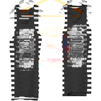 レトロスタイル オールドスクールミュージックテープ カセット ヴィンテージ ミックステープ 長袖tシャツ タンクトップ - Kawaiitshirt