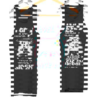 レベル 7 アンロック ビデオゲーム 7歳の誕生日 7歳の男の子 タンクトップ - Kawaiitshirt