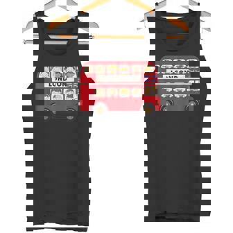 ロンドン イングランド ダブルデッカー レッドバス キッズ ツーリスト お土産 タンクトップ - Kawaiitshirt