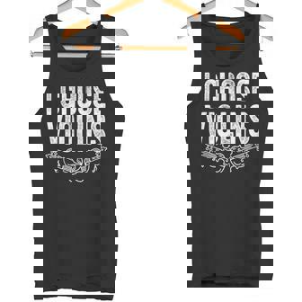 ヴァイオリン奏者 I Chooseiolins フィドル ヴァイオリニスト タンクトップ - Kawaiitshirt