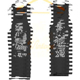 ヴィンテージ 1968 誕生日 58歳 ヤシの木 タンクトップ - Kawaiitshirt