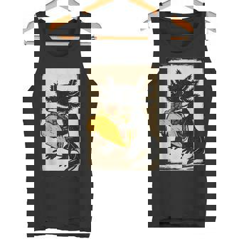 ヴィンテージ リノカット Axolotl タコサラマンダー 民芸品 タンクトップ - Kawaiitshirt