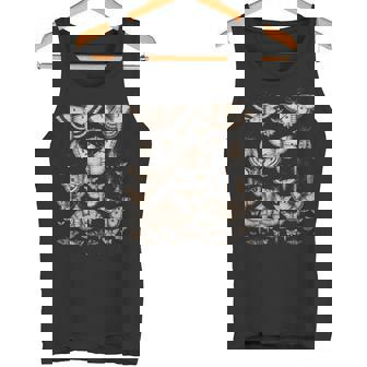 ヴィンテージ 蛾 蝶 自然 イラスト アート タンクトップ - Kawaiitshirt