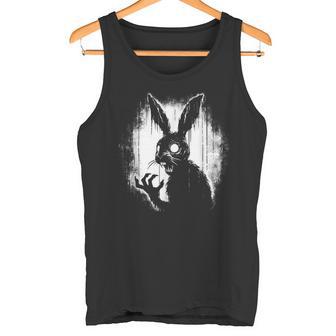 不気味なゴスウサギ、ホラーバニー、奇妙なコアウサギ タンクトップ - Kawaiitshirt