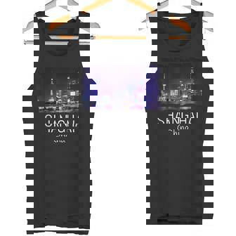 中国上海スカイライン 中国のお土産ギフト 上海 タンクトップ - Kawaiitshirt