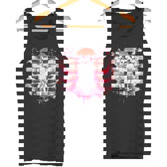 九尾狐 きつねと鳥居門 タンクトップ - Kawaiitshirt