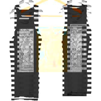 十字架上のイエス 中世美術 キリスト教 カトリック タンクトップ - Kawaiitshirt