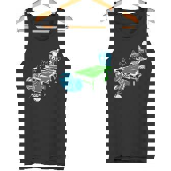 卓球 おもしろビール ピンポン タンクトップ - Kawaiitshirt