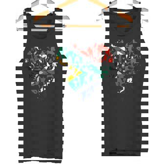 南アフリカ ラグビー ラブハート 南アフリカ ラグビーファン タンクトップ - Kawaiitshirt