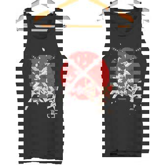 古代日本の桜 侍刀 タンクトップ - Kawaiitshirt