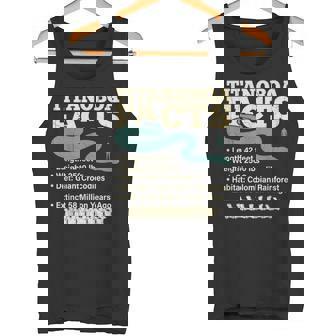 古代最強蛇ティタノボア解説 Titanoboa Facts 恐竜時代雑学 科学学習 タンクトップ - Kawaiitshirt