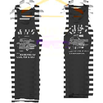 喜寿祝い 車好き お父さん 男性 クラシックカー 77歳 Classic Never Gets Old 長袖tシャツ タンクトップ - Kawaiitshirt