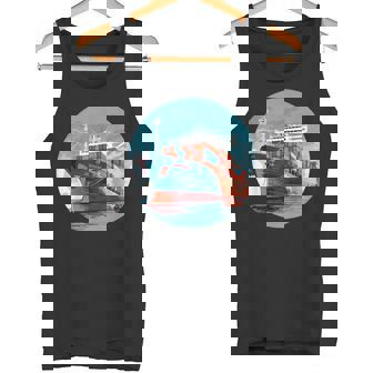 大型輸送船 カーゴコンテナ船愛好家向け タンクトップ - Kawaiitshirt