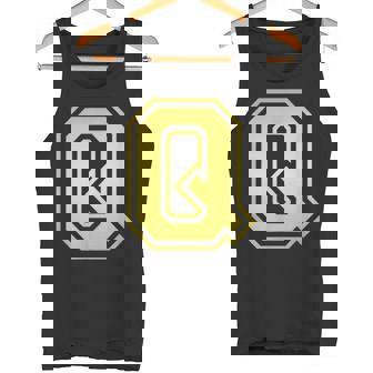 大文字 Q プリントされた明るいスタイルのデザイン。 タンクトップ - Kawaiitshirt