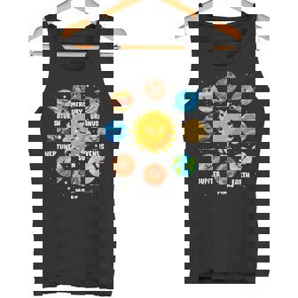 太陽系 9つの惑星 かわいい惑星 恋人 宇宙 天文学 タンクトップ - Kawaiitshirt