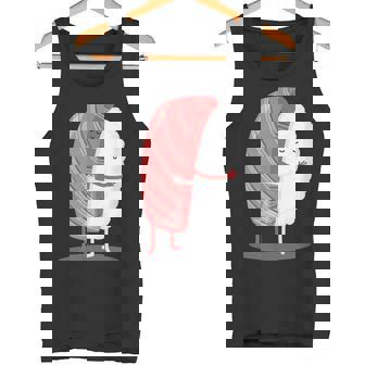 寿司 ハグ 甘い 和食 まぐろ にぎり タンクトップ - Kawaiitshirt