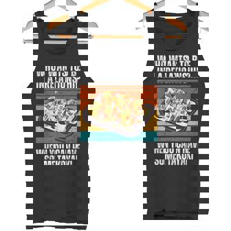 恋愛をしたいヴィンテージ可愛いたこ焼き タンクトップ - Kawaiitshirt