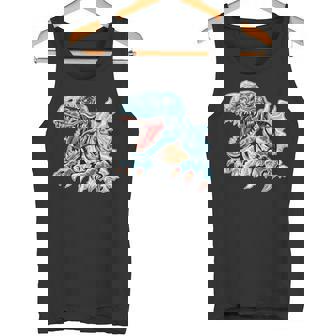 恐竜 おもしろ デフォルメ イラスト タンクトップ - Kawaiitshirt