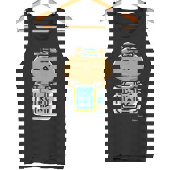 愛しすぎて大好きすぎる。ペアデザインくまジャム ダークカラー タンクトップ - Kawaiitshirt