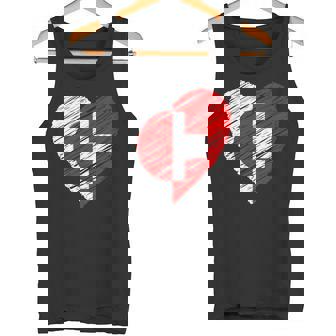 日本 スイス ハート 日本国旗 スイス国旗 ハート 長袖tシャツ タンクトップ - Kawaiitshirt