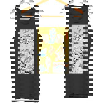 日本の猫 歌川国芳 流行猫の狂言づくし 歌舞伎 ヴィンテージ浮世絵 芸術の美的 日本の伝統美術 タンクトップ - Kawaiitshirt