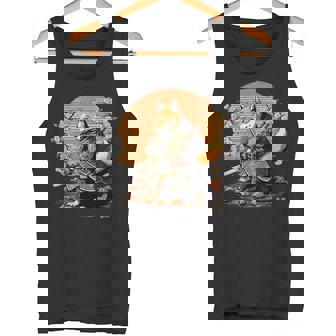 日本アート 柴犬 忍者 浮世絵 アニメ風 侍犬 タンクトップ - Kawaiitshirt