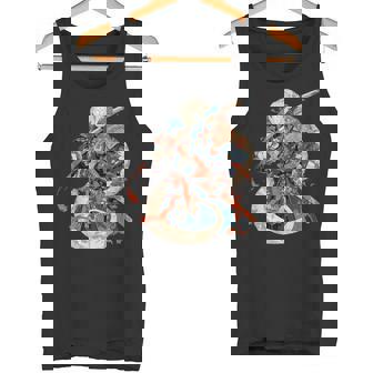 日本アート 蛇 忍者 浮世絵 アニメスタイル サムライスネーク タンクトップ - Kawaiitshirt