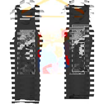 日本レトロアート 宮本武蔵 歌川国芳作 タンクトップ - Kawaiitshirt