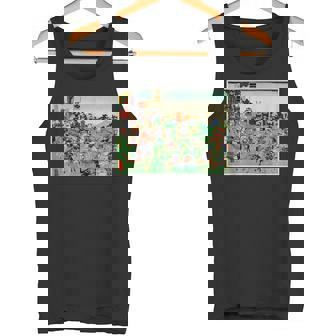 日本レトロアート 歌川国吉 2陸軍の戦い タンクトップ - Kawaiitshirt