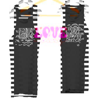 明るいピンク Loveibes ハート ネオンエナジー 長袖tシャツ タンクトップ - Kawaiitshirt