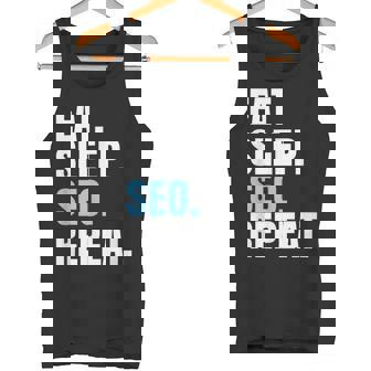 検索エンジン最適化 Eatleepeo Repeateo タンクトップ - Kawaiitshirt