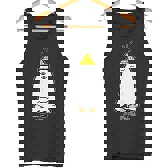 正座するメジェドさん タンクトップ - Kawaiitshirt